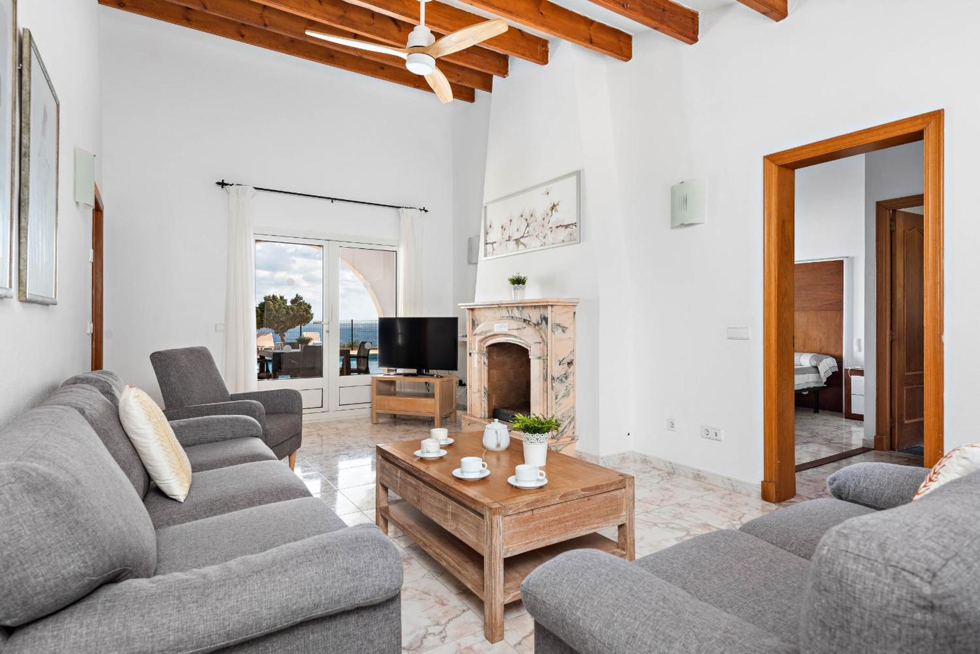 Villa Panorama Cala En Porter  Chambre photo